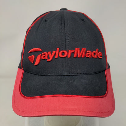 TaylorMade Slideback Hat Black OSFA Adjustable Embroidered Tmax Gear 6 Panel