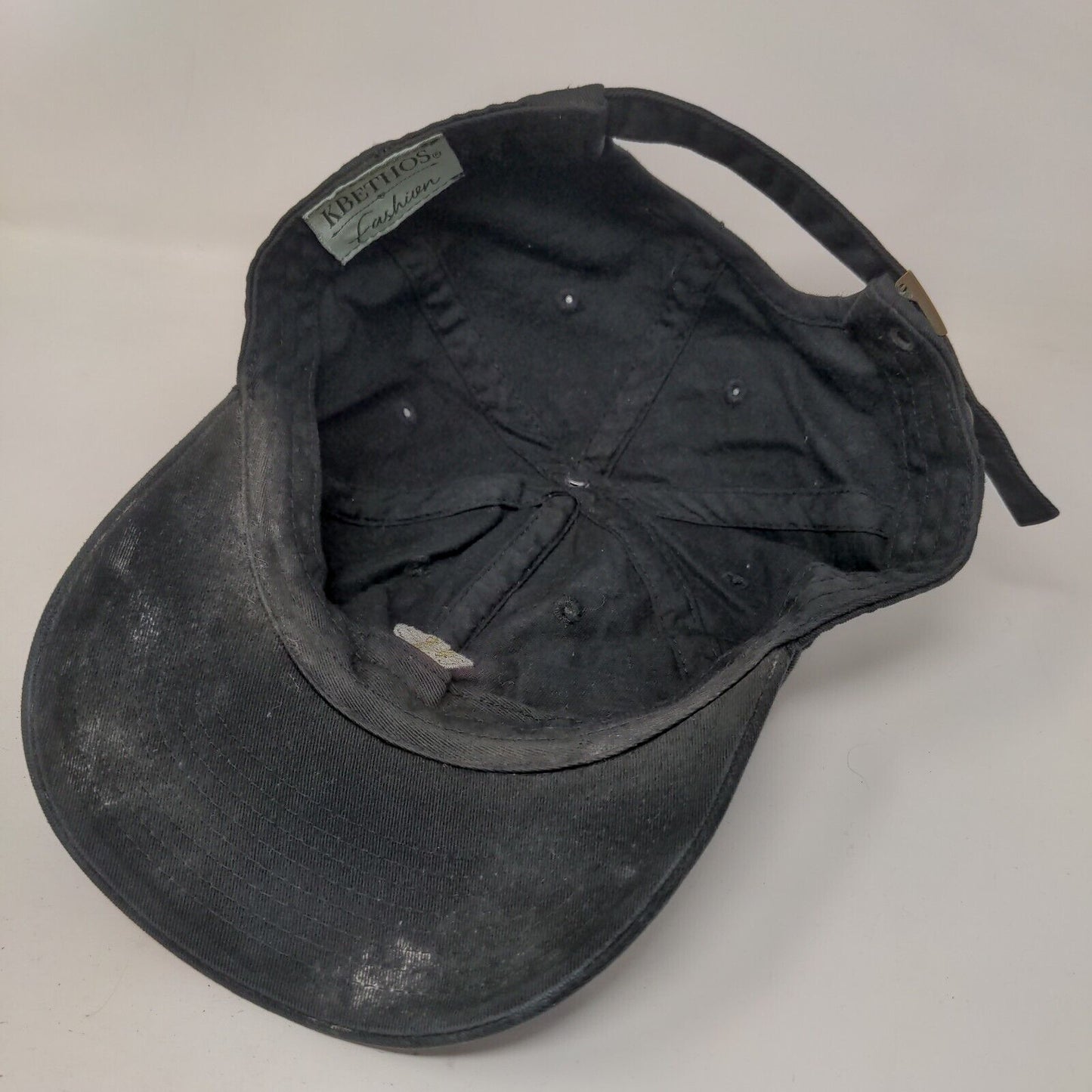Praying Hands Rosary Slideback Hat Black One Size Embroidered KB ETHOS
