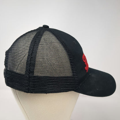 Freddy's Trucker Hat Black One Size Mesh Snapback Embroidered Logo Steakburger