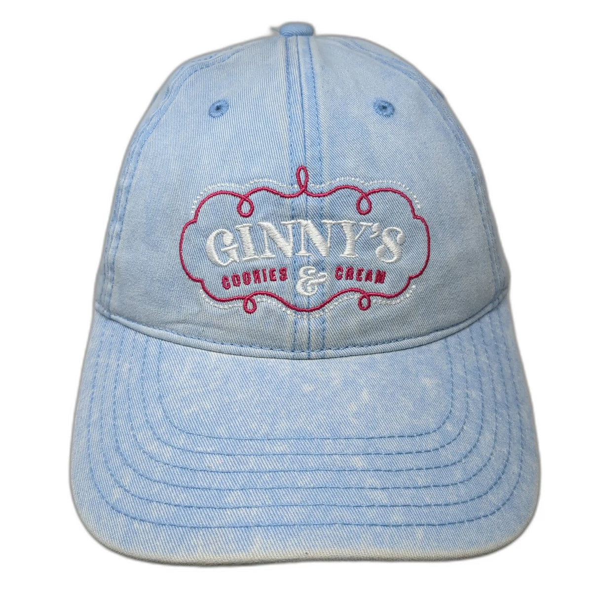 Richardson Baseball Cap Blue One Size Ginny's Cookies & Cream Embroidered Hat