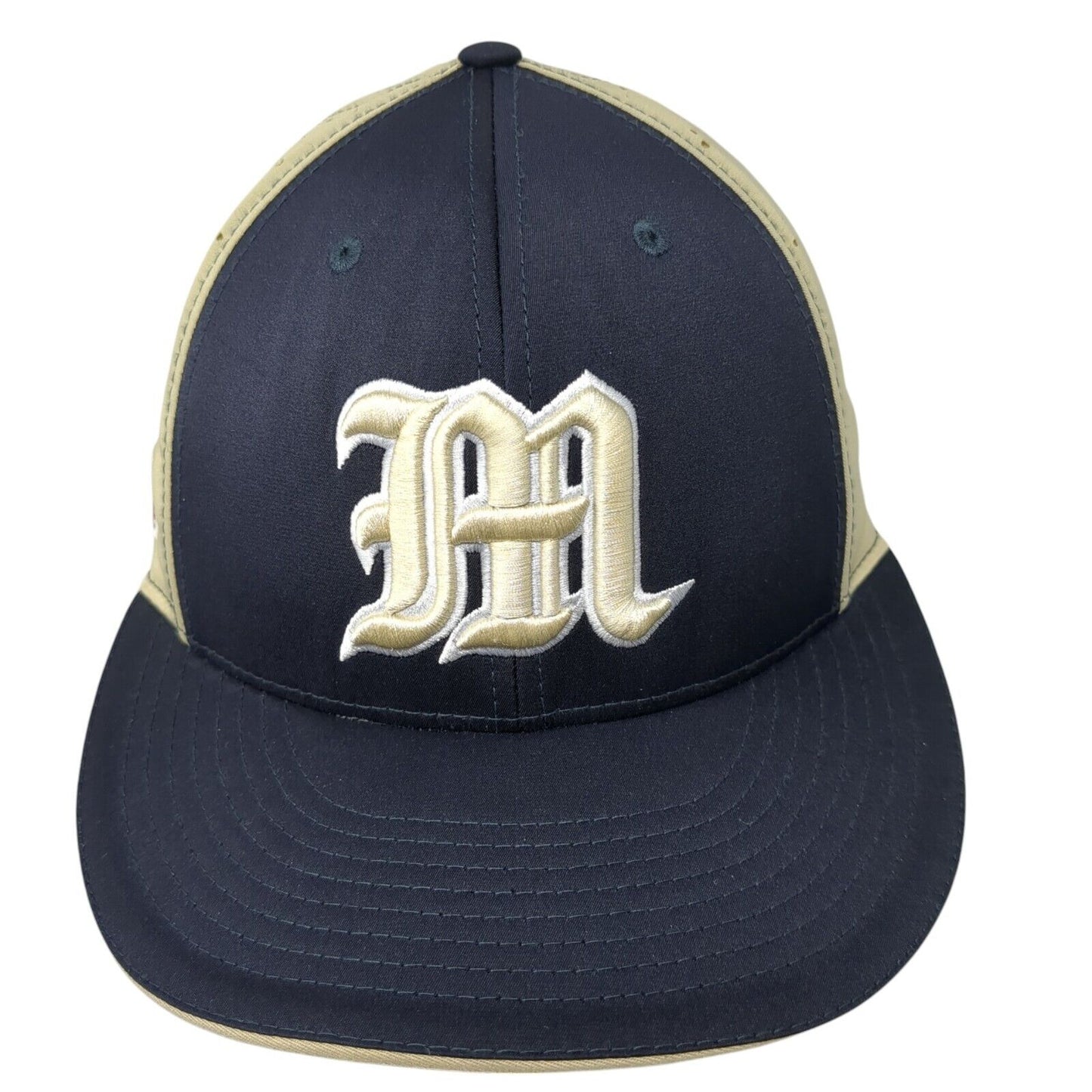 M Vikings Fitted Hat Multicolor XS-S Embroidered Laser Cut Richardson