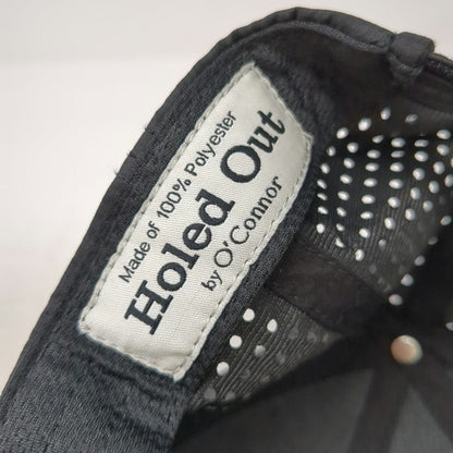 Holed Out Baseball Cap Black One Size Shaker Hills Golf Course Leather Patch Hat