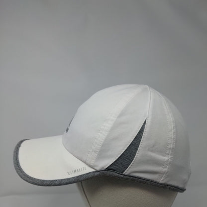 Adidas 3 Stripes Strapback Hat White One Size Climalite Running
