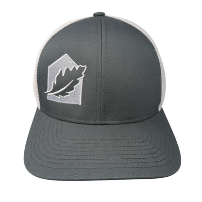Pacific Headwear Trucker Hat Gray One Size Embroidered Logo Colorblock