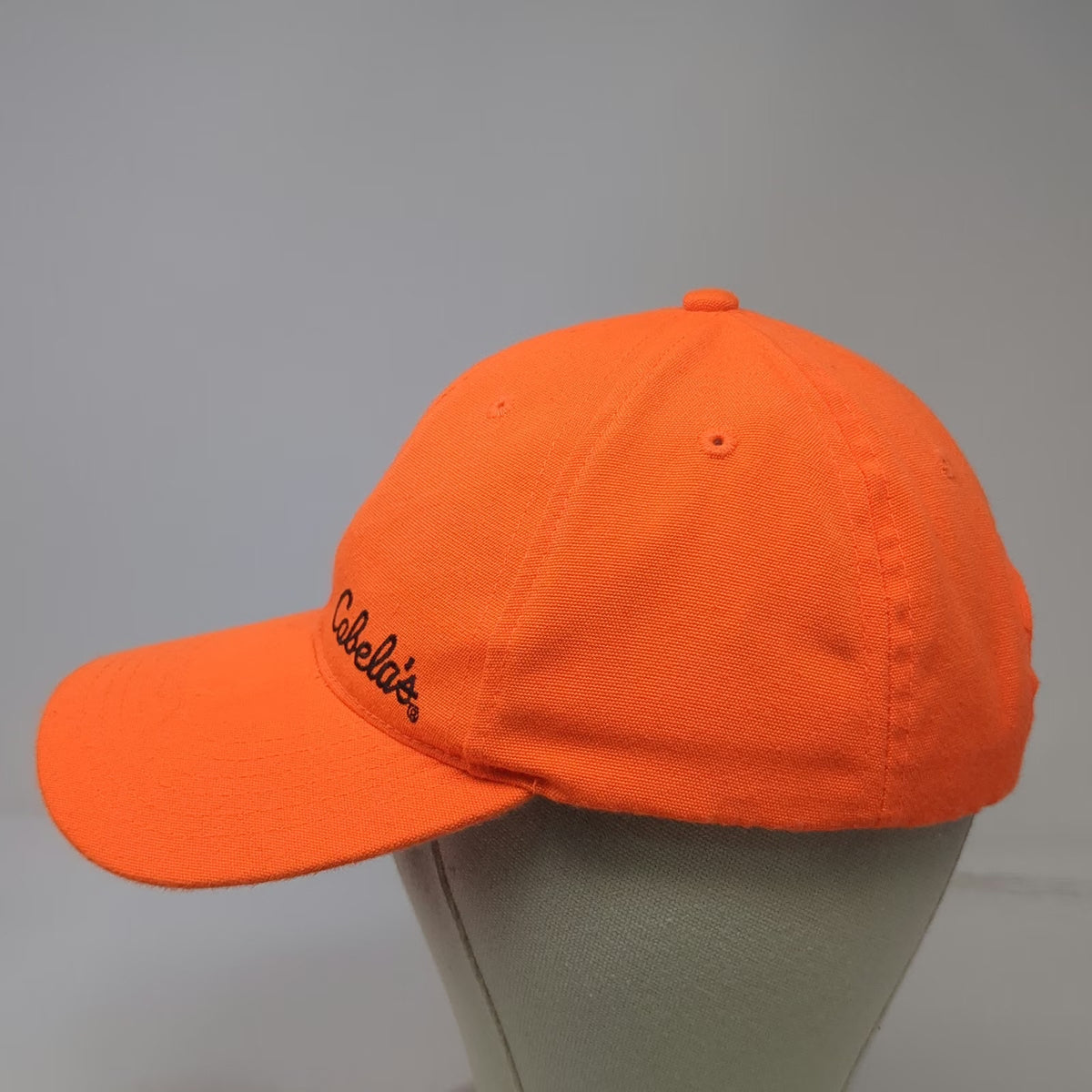 Cabela's Baseball Cap Orange One Size Strapback Adjustable Blaze Hunting Hat