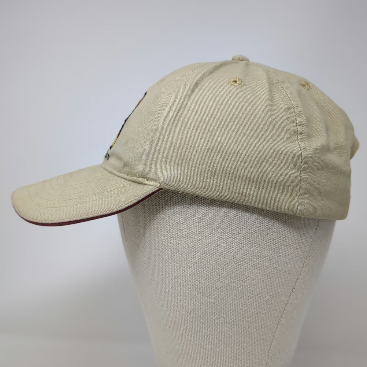 Beige Baseball Cap One Size New Mexico Kokopelli Balloon Cactus Embroidered Hat