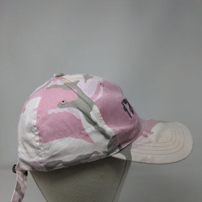 Detco Slideback Hat Pink Camouflage OSFA Embroidered Adjustable 6 Panel