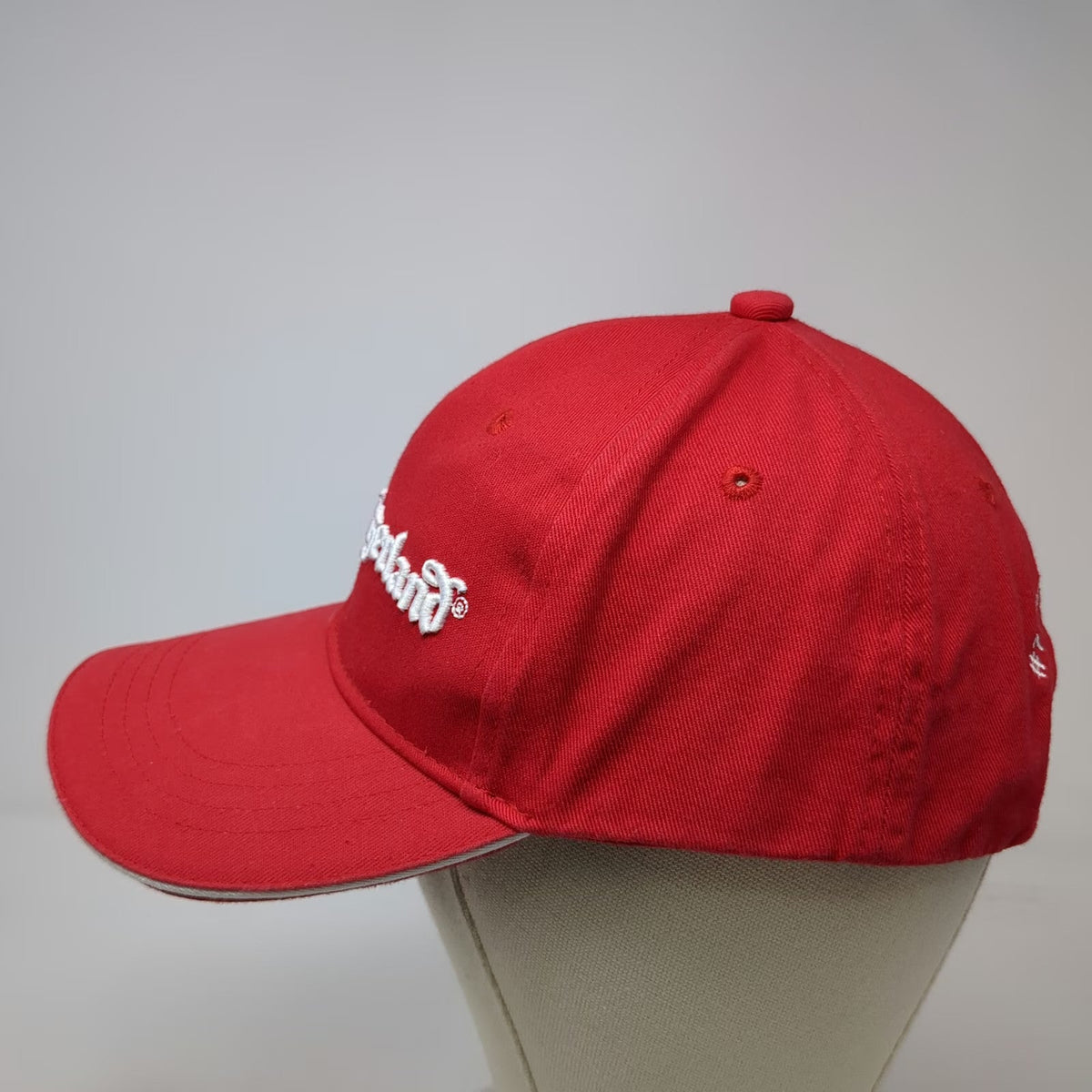 Little Switzerland Baseball Cap Red One Size Caribbean Jeweler Sandwich Brim Hat