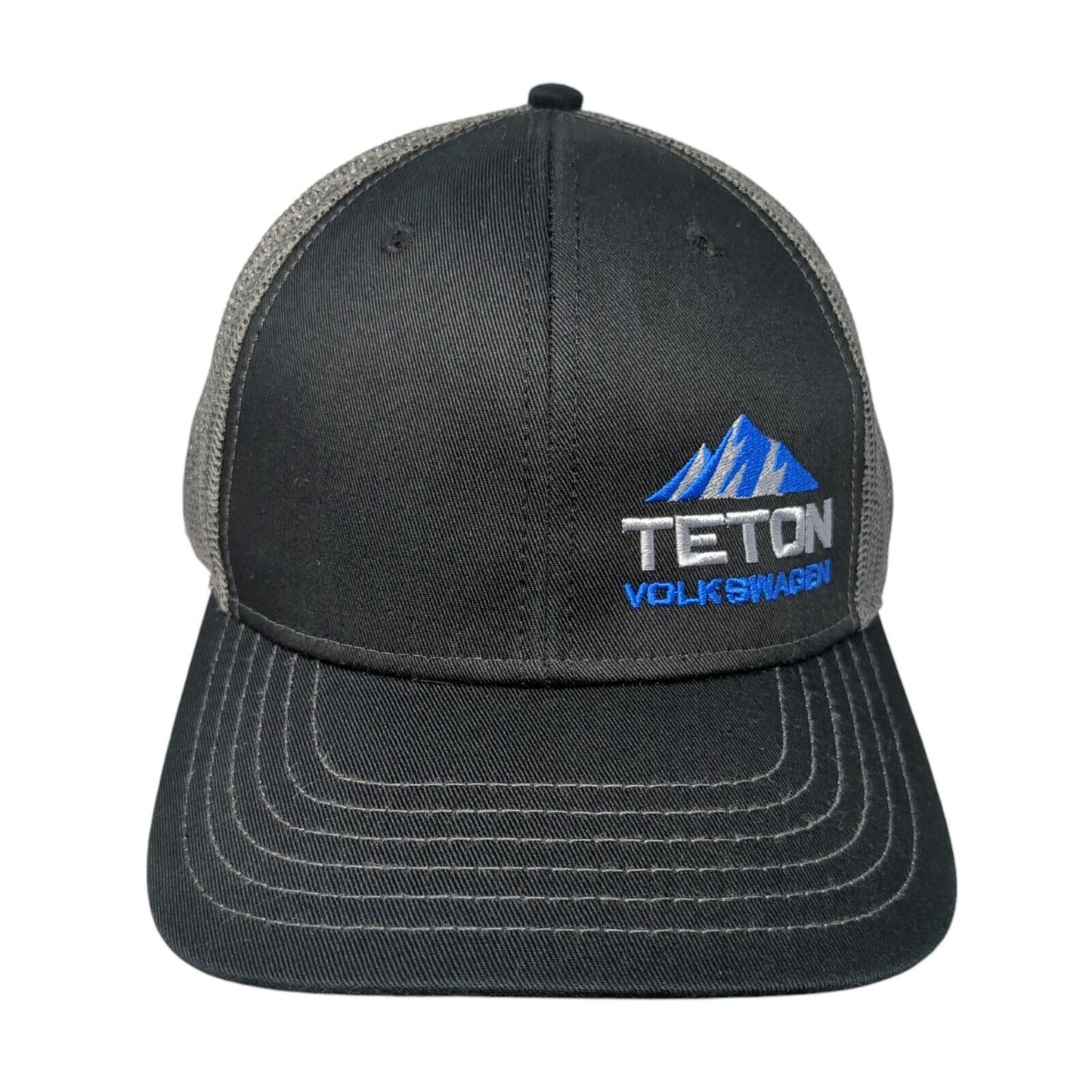 Teton Volkswagen Snapback Trucker Hat Black One Size Adjustable Mesh Back Otto