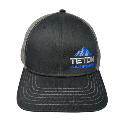 Teton Volkswagen Snapback Trucker Hat Black One Size Adjustable Mesh Back Otto
