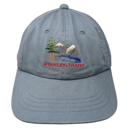 Outdoor Cap Baseball Cap Blue One Size Stanley Idaho Mountains Pine Tree Hat