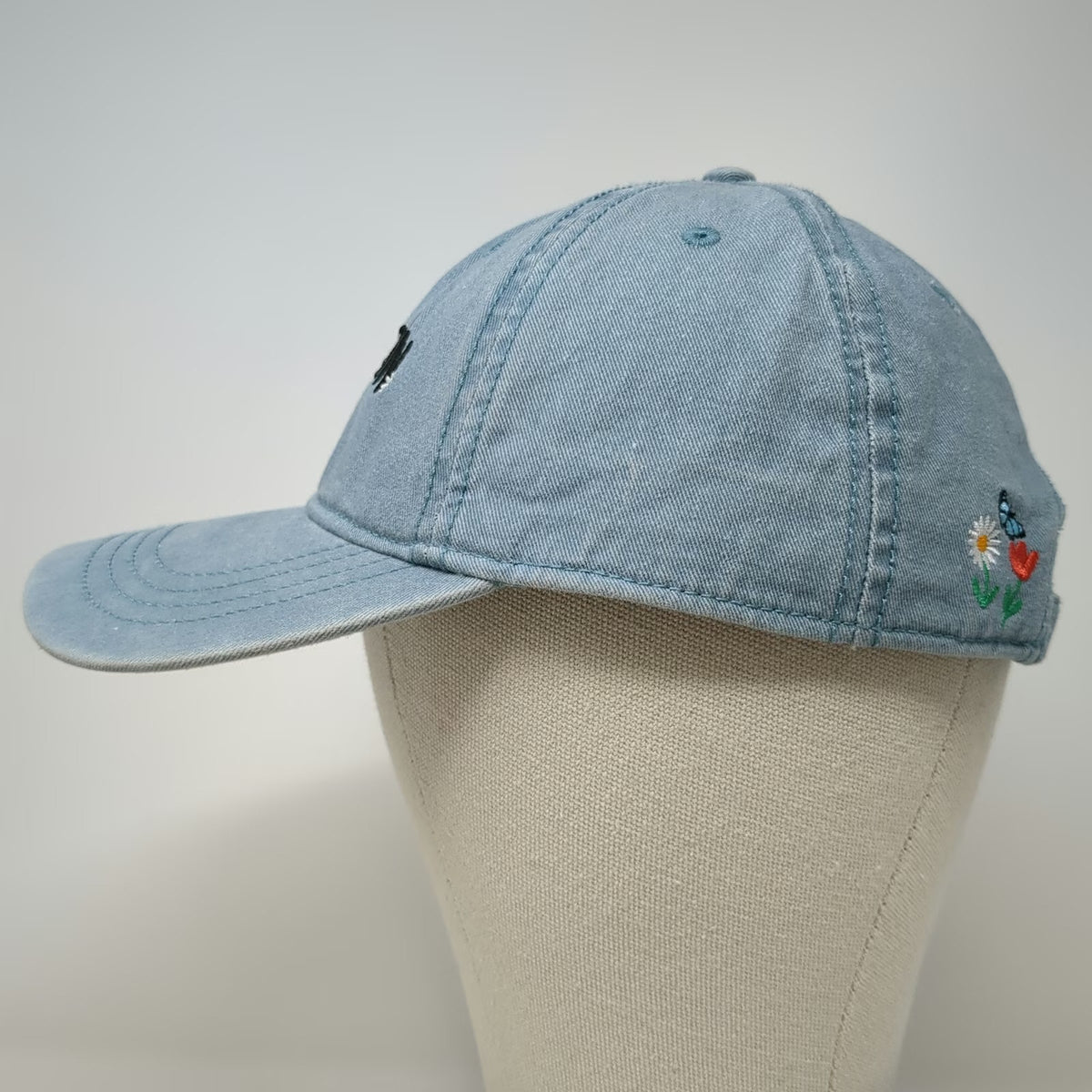 Home Free Baseball Cap Blue One Size Oregon Floral Embroidery Slideback Hat