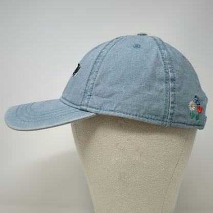 Home Free Baseball Cap Blue One Size Oregon Floral Embroidery Slideback Hat