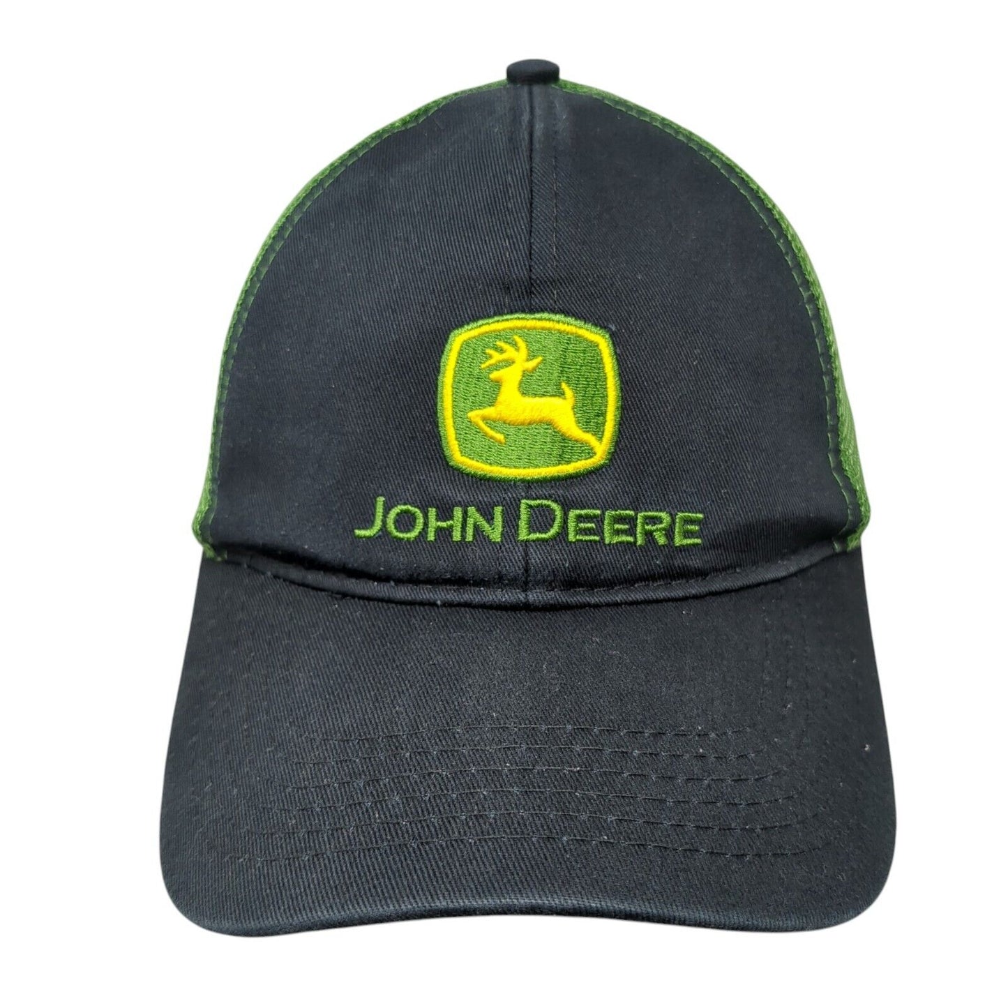 John Deere Snapback Mesh Back Trucker Hat Multi One Size Embroidered