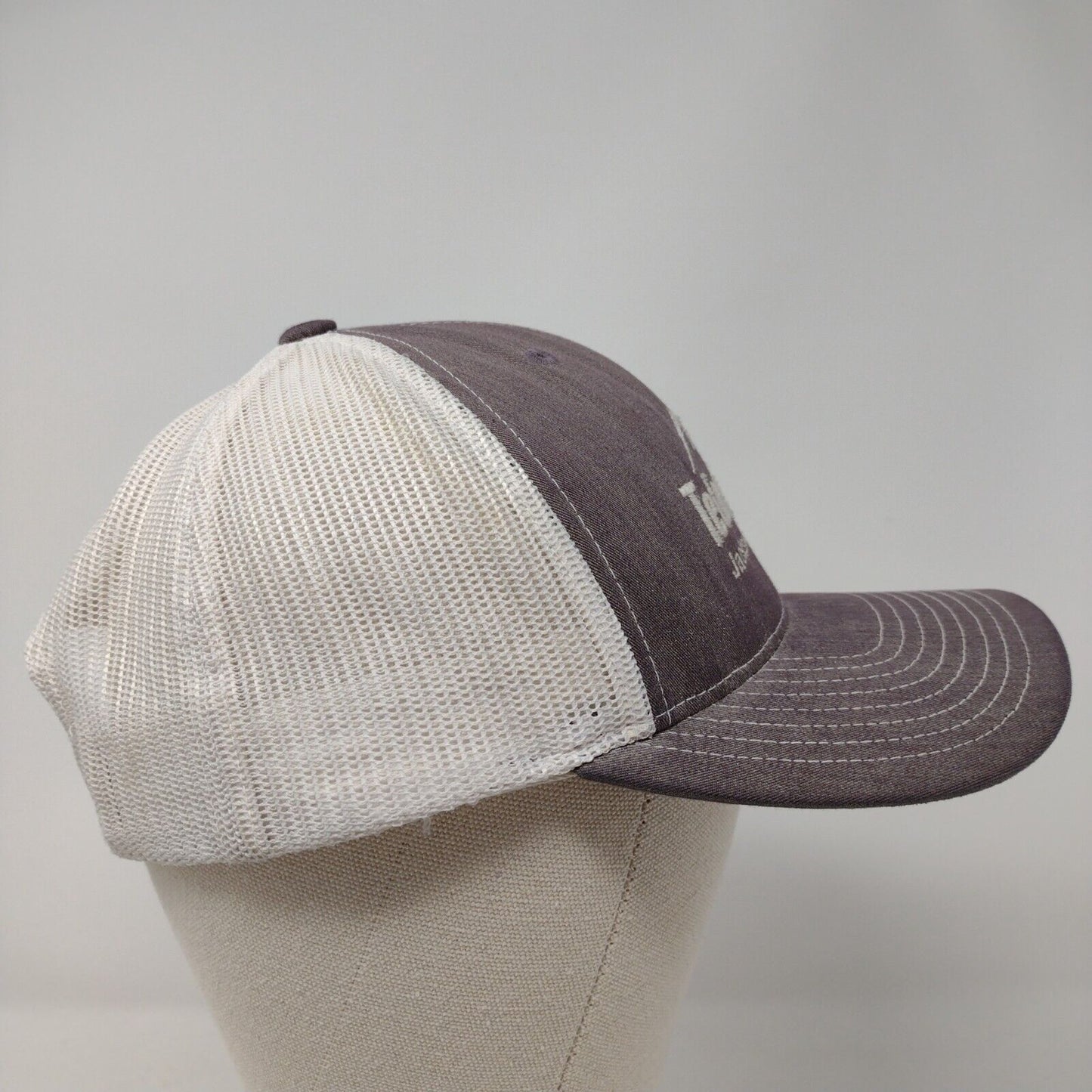 Teton Rental Snapback Trucker Hat Gray OSFA Mesh Back Richardson