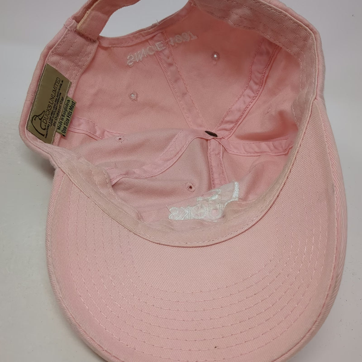 Outdoor Cap Ducks Unlimited Baseball Cap Pink One Size Strapback Embroidered