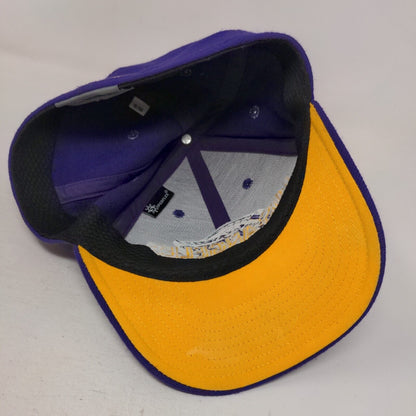 Los Angeles Lakers Fitted Hat Purple Size S/M Embroidered Logo NBA