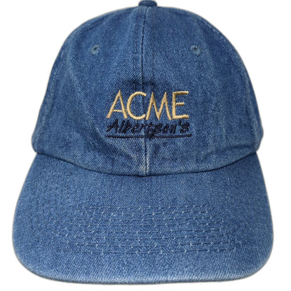Toppers Acme Albertson's Blue Denim Baseball Cap One Size Slideback Hat Grocery