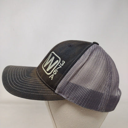 W376A Snapback Mesh Back Trucker Hat Black OSFA 6 Panel Richardson