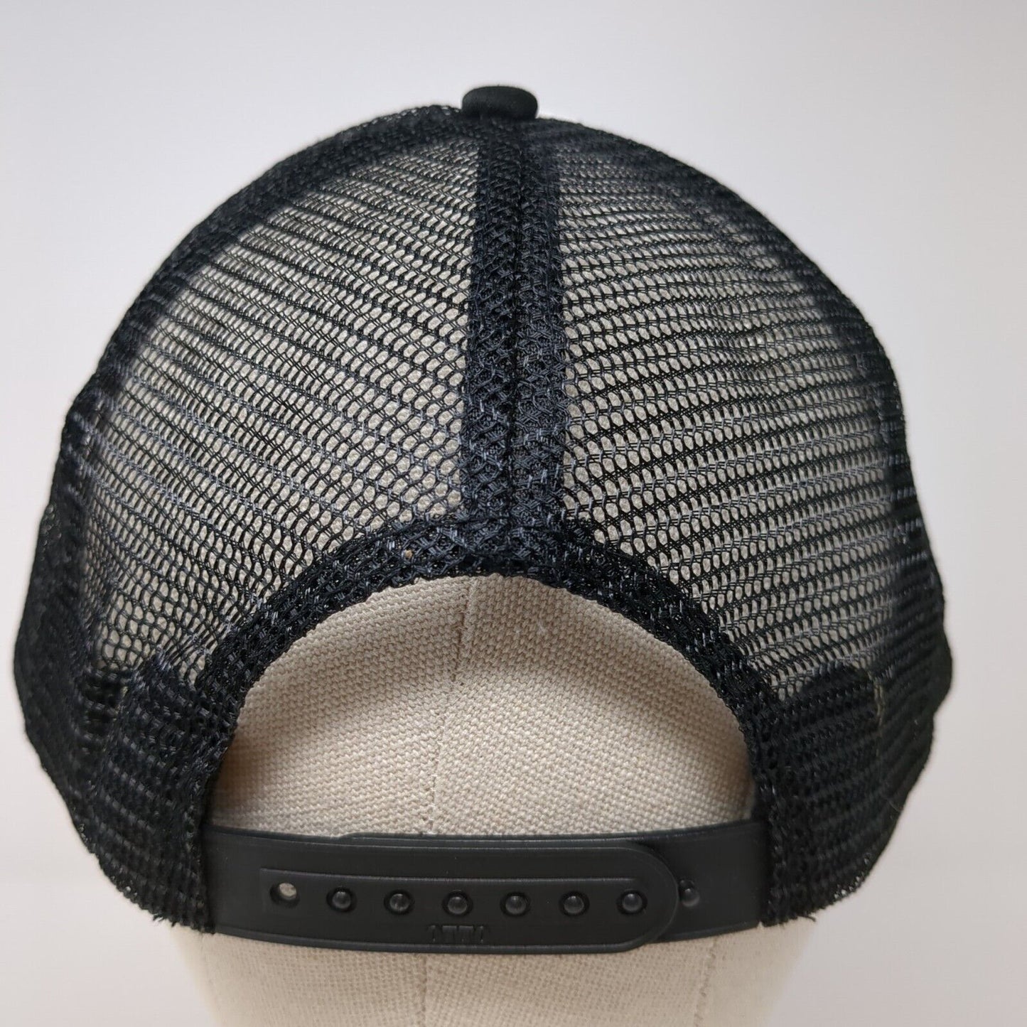 RUN FMF Snapback Trucker Hat Black One Size Adjustable Mesh Back 6 Panel Otto