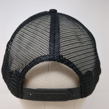 RUN FMF Snapback Trucker Hat Black One Size Adjustable Mesh Back 6 Panel Otto