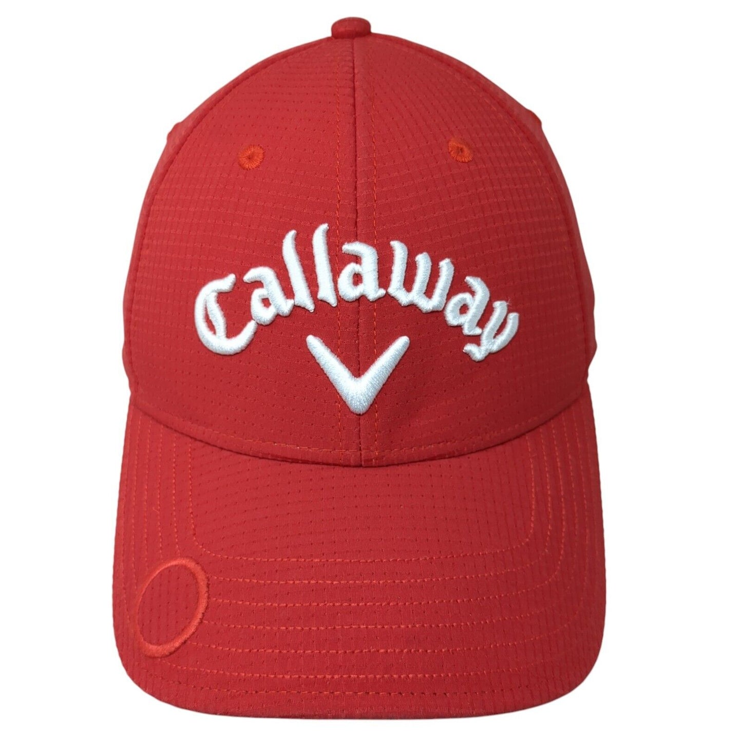 Callaway Strapback Hat Red One Size Adjustable Breathable Embroidered Odyssey