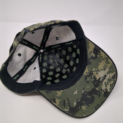 Pugs Strapback Hat Digital Camo One Size Adjustable Blank 6 Panel