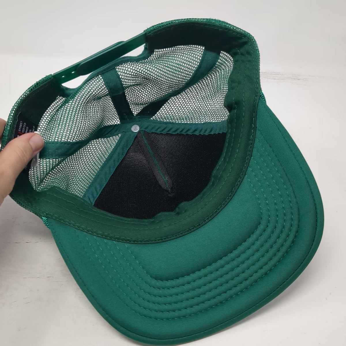 LTF Outlaw Mfg Co Trucker Hat Green One Size Mesh Snapback Rope