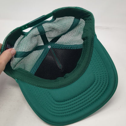 LTF Outlaw Mfg Co Trucker Hat Green One Size Mesh Snapback Rope