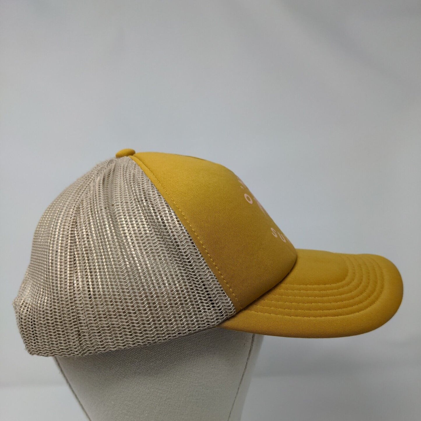 O'Neill Surf Co. Snapback Mesh Back Trucker Hat Yellow OSFA Colorblock