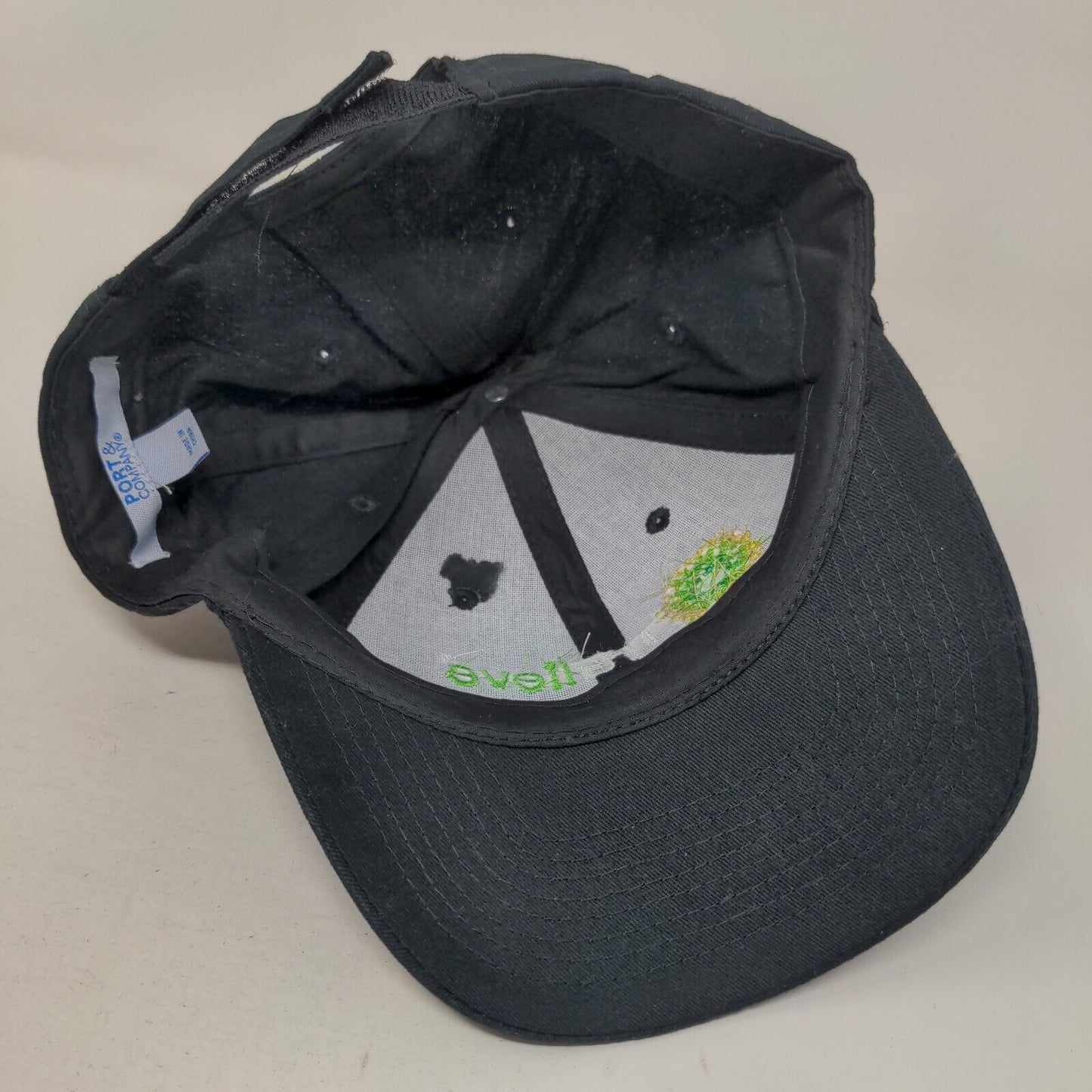 Trulieve Snapback Hat Black OS Adjustable Embroidered 6 Panel Port & Company