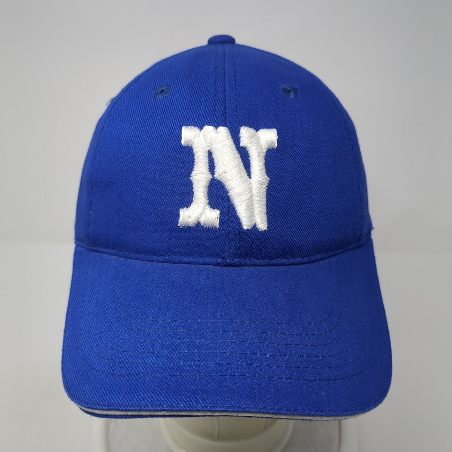 N Slideback Hat Blue One Size Adjustable Embroidered 6 Panel Sportsman