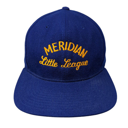 Meridian Little League Snapback Hat Blue M/L Adjustable Solid New Era