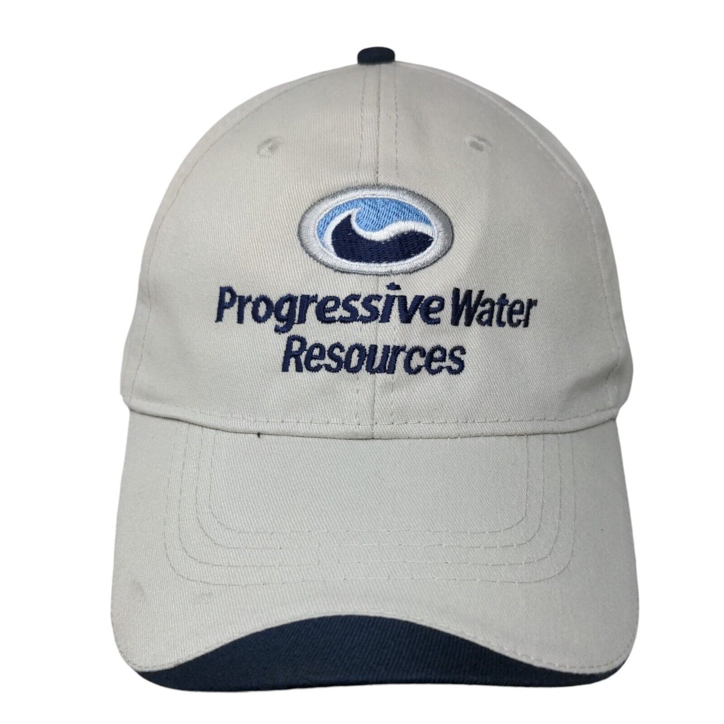 Progressive Water Resources Strapback Hat Cream OSFA 6 Panel Hit Wear