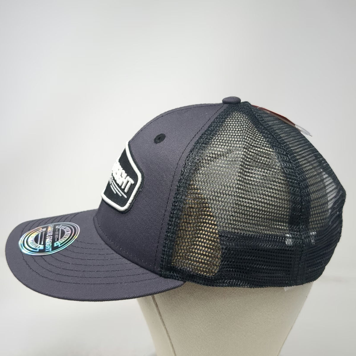 Harbor Freight Trucker Hat Gray One Size Special Edition Patch Snapback Mesh HFT
