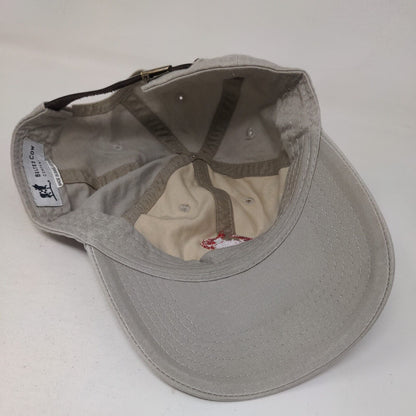 Crab Slideback Hat Gray One Size Embroidered Belted Cow Company 6 Panel