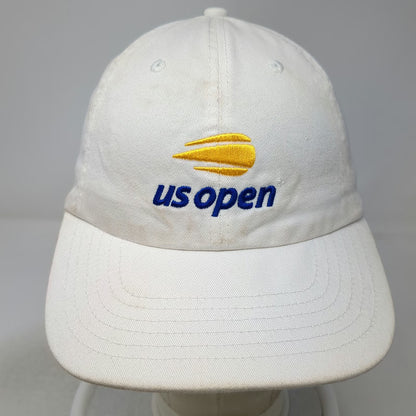 Quake City Caps US Open Tennis American Express White One Size Baseball Cap Hat
