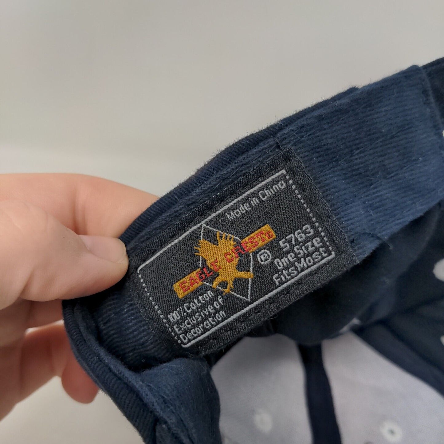United States Navy Slideback Hat Blue OSFM Embroidered Eagle Crest