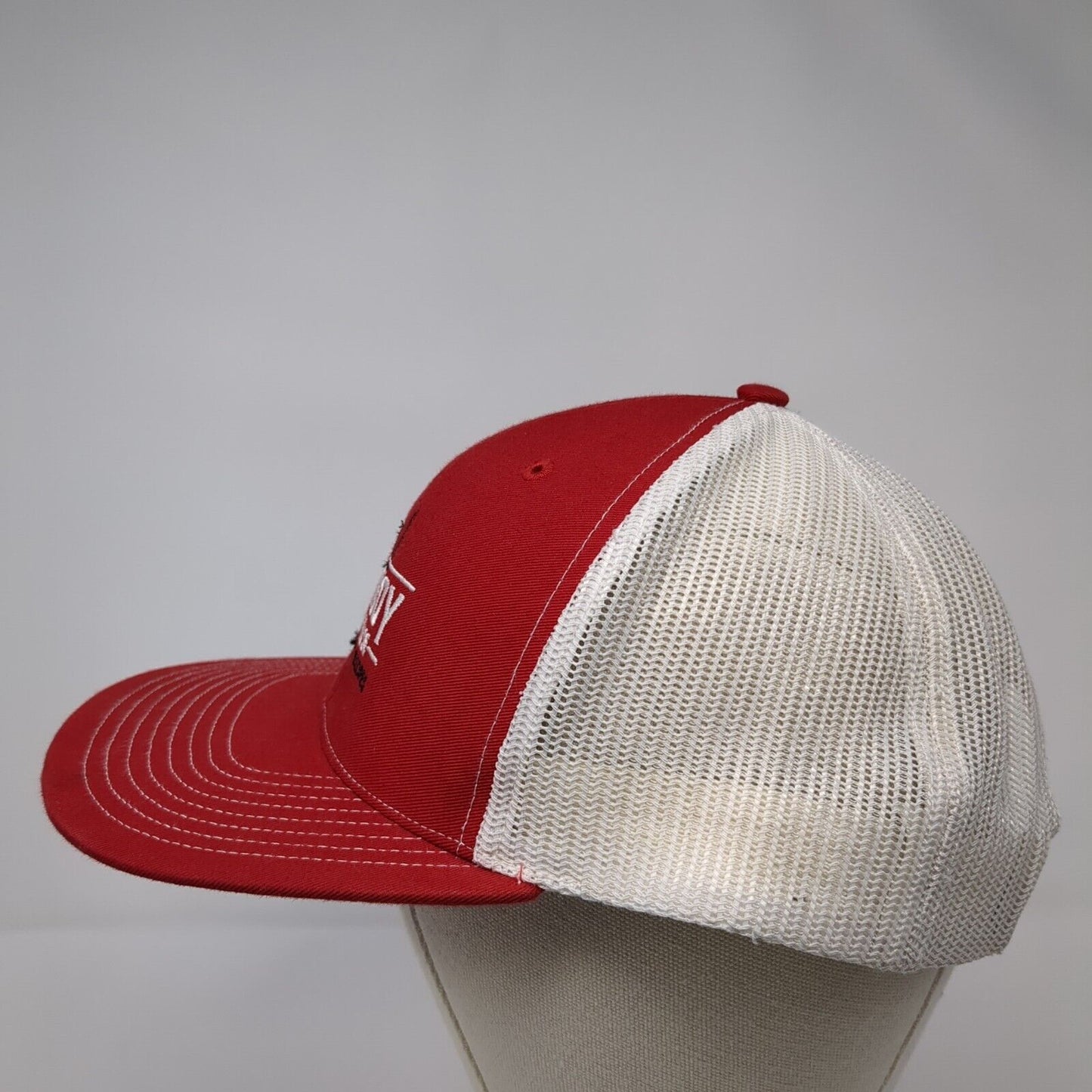 Farmboy Smokehouse Original Farm Recipes Snapback Trucker Hat Red OS Richardson