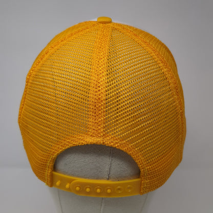 Cabela's World's Foremost Outfitter Trucker Hat Yellow OS Adjustable Mesh Back