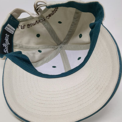 Simplot Baseball Cap Beige One Size Grower Solutions JR Company Adjustable Hat