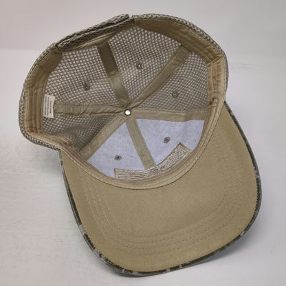 Green Camo Baseball Cap One Size Mesh Back American Flag Strapback Tactical Hat