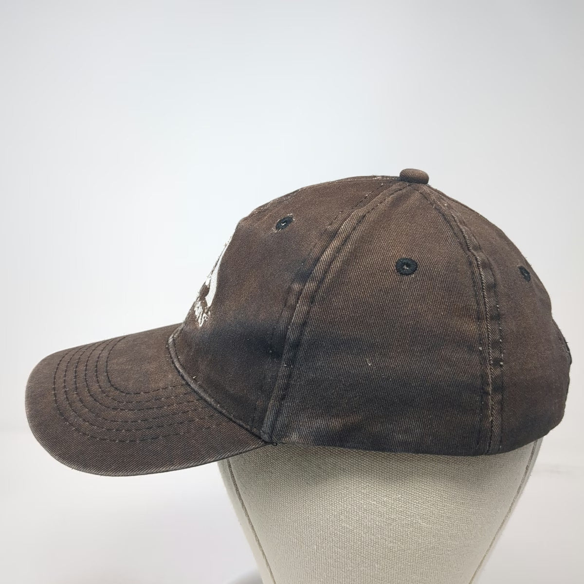 Image Solutions Albertsons Black Baseball Cap Hat OSFM Embroidered Cotton Strap