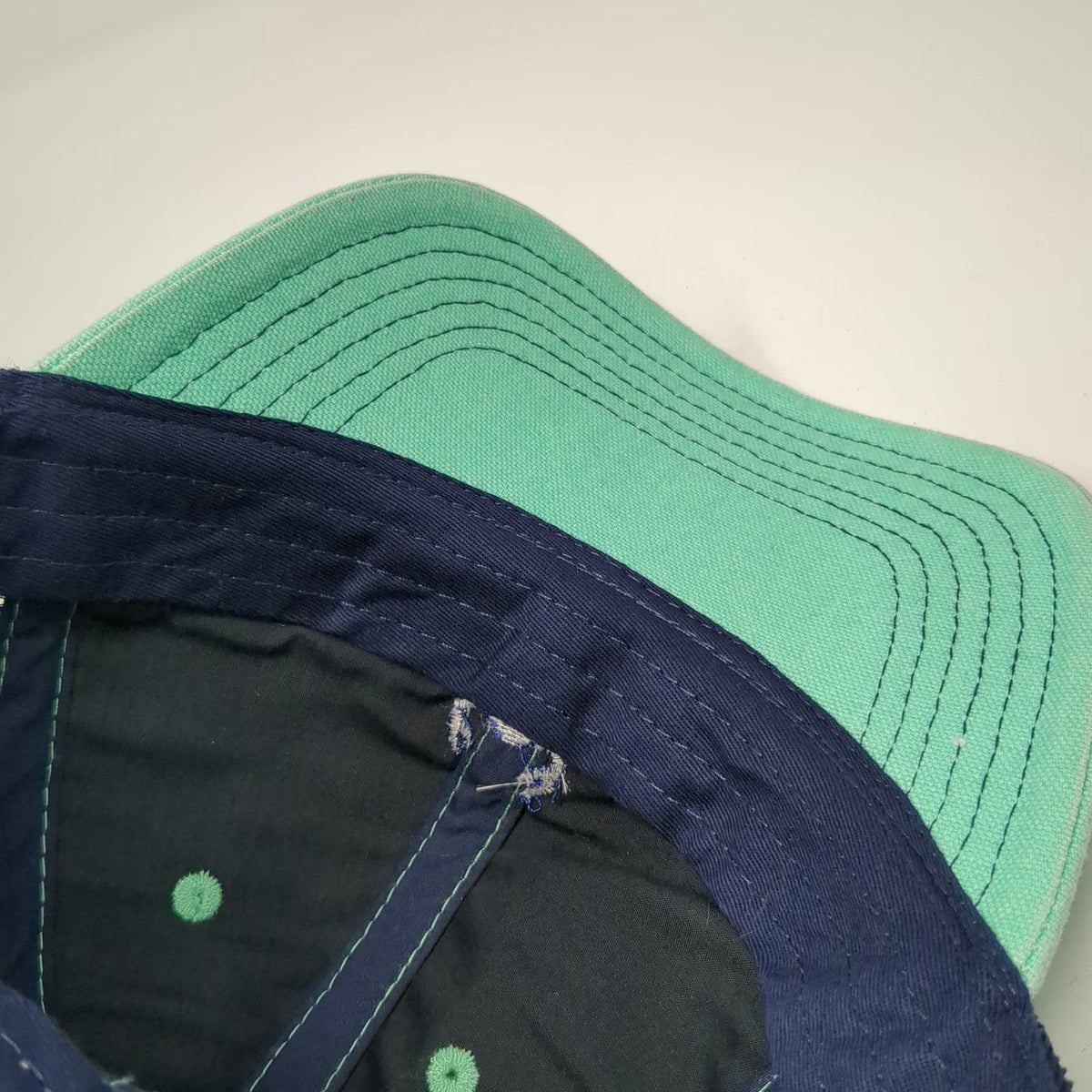 Legacy Trucker Hat Blue One Size Crab Embroidery Mesh Back Snapback Curved Brim