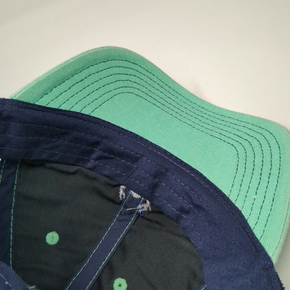 Legacy Trucker Hat Blue One Size Crab Embroidery Mesh Back Snapback Curved Brim