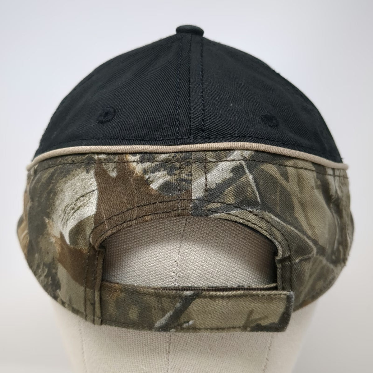 Rocky Mountain Elk Foundation Baseball Cap Black Camo One Size Strapback Hat