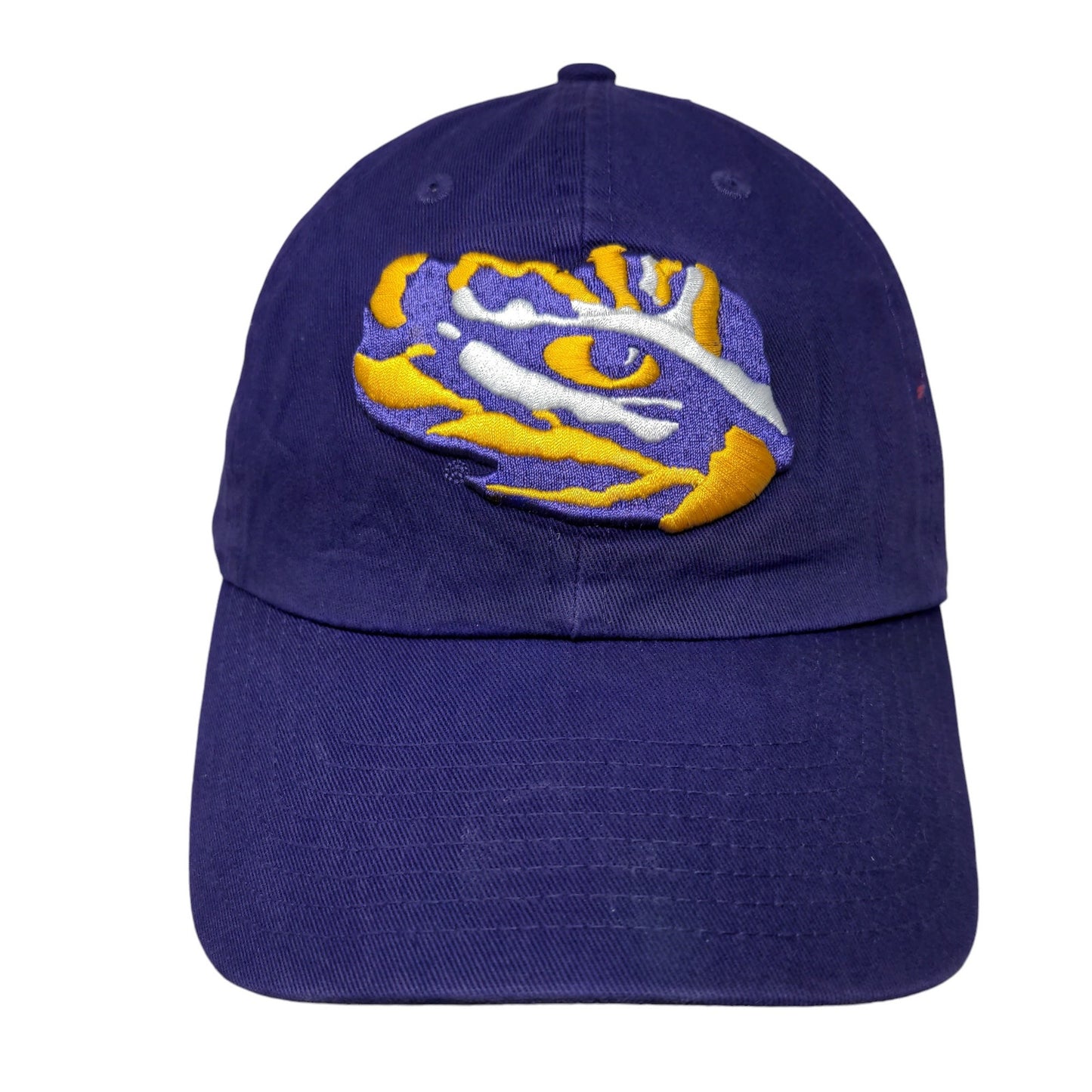 LSU Tigers Slideback Hat Purple OSFA Embroidered Big Eye Logo '47 Brand NCAA