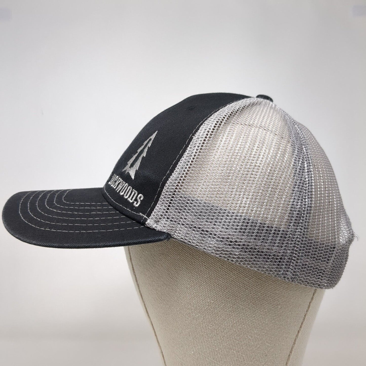 Backwoods Snapback Trucker Hat Gray OS Adjustable Mesh Back 6 Panel Brewery
