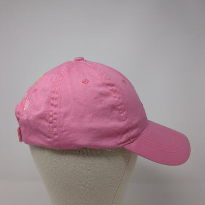 NAPA All Out For The Cure Strapback Hat Pink One Size Adjustable Embroidered