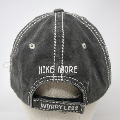 4350 District Baseball Cap Gray OSFM Hike More Worry Less Hiking Mountain Hat